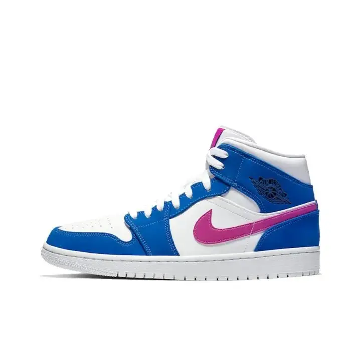 High top leather sneakers blue white pink upper viral daily ootd cushioned insole arch support wide fit travel walking lightweight non slip festival must have unisex breathable casual footwear