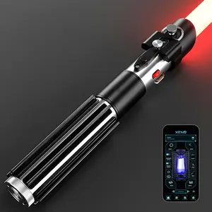 BJSABER DV5 Lightsaber Toy with FX Sounds, Neopixel and Baselit saber with App Control, Smooth Swing Spinning Anakin Lightsaber, Hilt geek collectibles,Neopixel Lightsabers,Lightsabers for Dueling,Toys for Grown ups,summerwins
