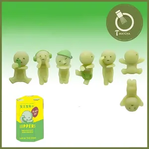 Smiski Hipper Blind Box Set of 12 Glow in The Dark Figures – Cute Desk Decor, Mystery Anime Collectibles, Kawaii Room Accessories