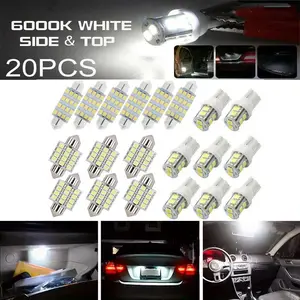 20/42PCS LED Interior Lights Bulbs Kit Car Trunk Dome License Plate Light Lamps for Car Interior Map Dome Light/Car LED Trunk Light Cargo Light/License License Plate Lights LED Combination Set