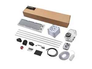 Phanteks Glacier EZ-Fit 360 D30-KIT, Complete DIY Water-Cooling Kit, CPU-Block, Reservoir, 360x30mm Radiator, D30-120 Fan Triple-Pack, Hard Tube, Bending Tools, RGB, White