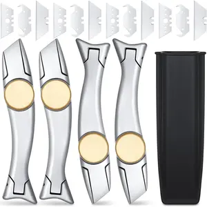 1 sets heavy duty roofing shark vinyl knife with 3 pcs utility knife blades replacement roofing tools carpet blade cutter for indoor outdoor