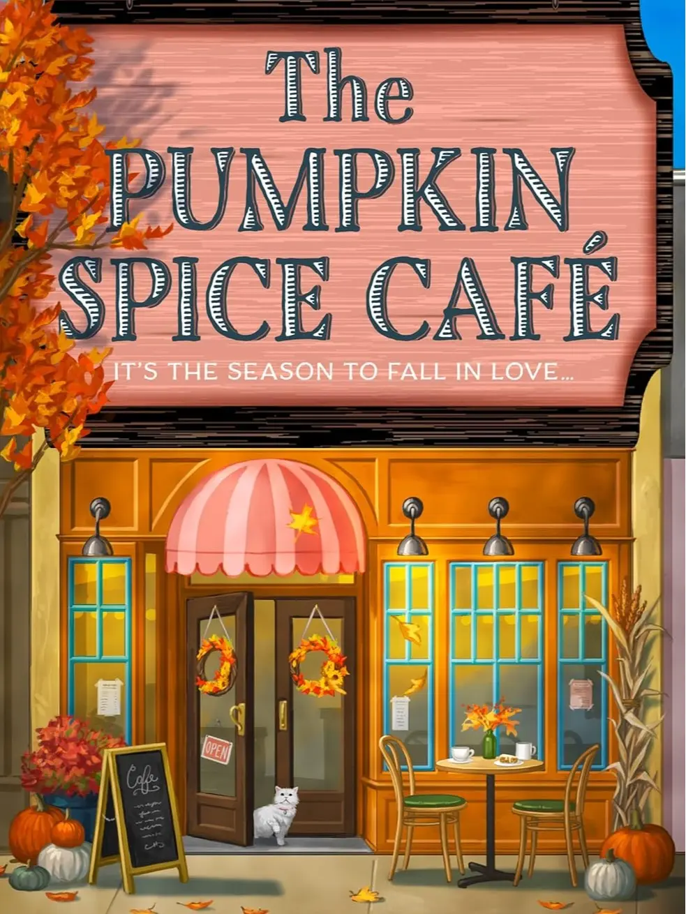 The Pumpkin Spice Café Paperback - Dream Harbor Book 1, Cozy Small-Town Fall Romantic Comedy, Slow-Burn Romance, Heartwarming Café Charm