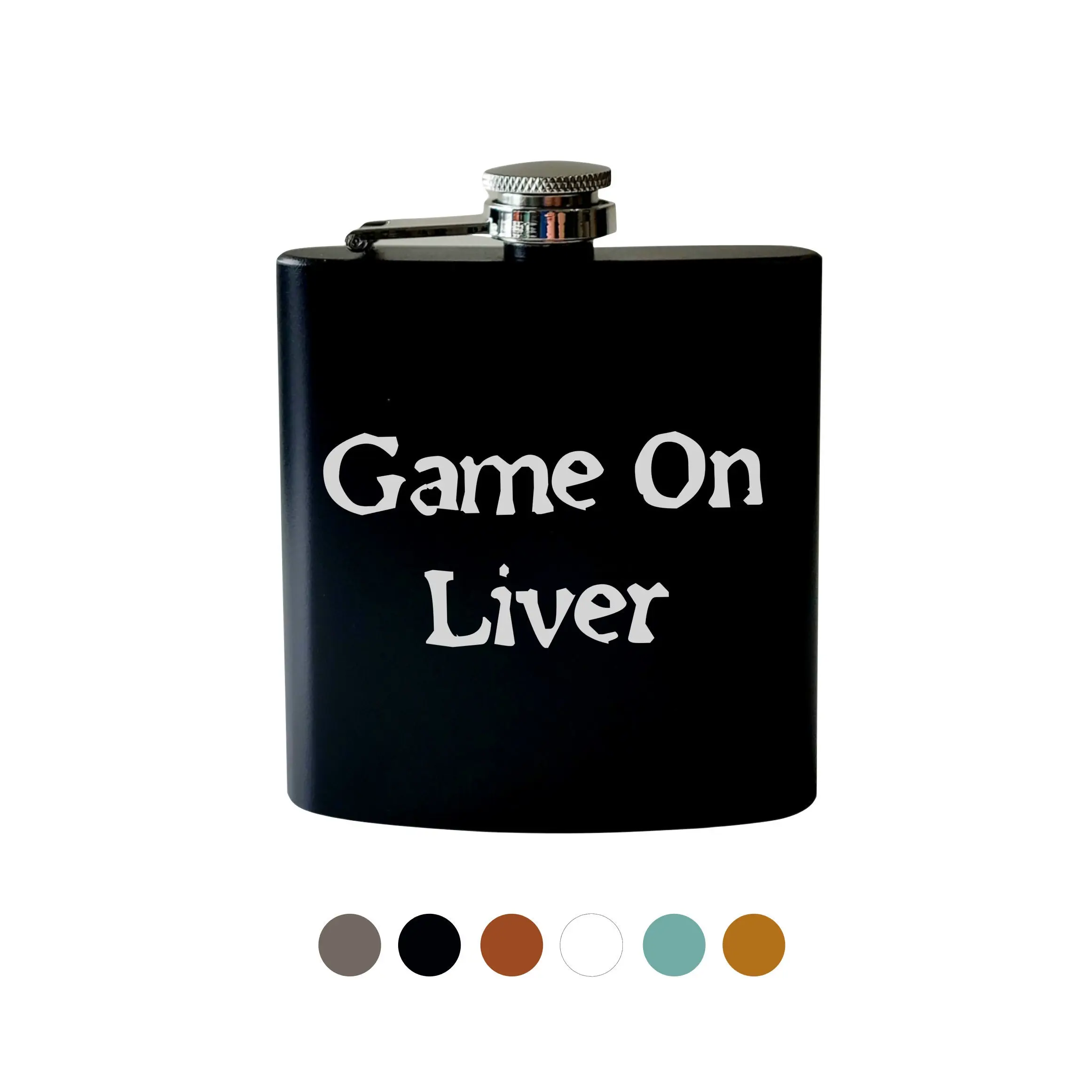 Flask Game on Liver. Funny Engraved Flask Camping Hiking Gift for Her or Him Hip Flask hip flask stainless steel