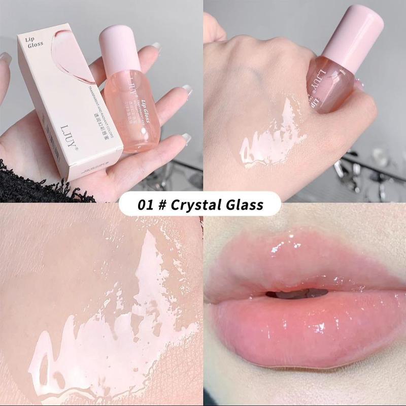 3PCS lip set designed for women, including a moisturizing lip oil, a shiny lip base, and a nourishing clear lip gloss. It gives a hydrating and translucent effect, creating a soft and natural lip look.