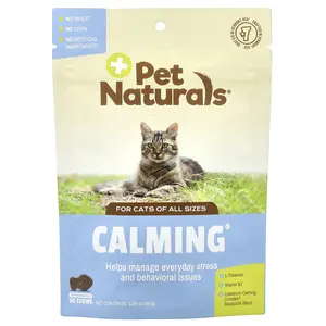 Pet Naturals Calming®, For Cats, All Sizes, 30 Chews, 1.59 oz (45 g)