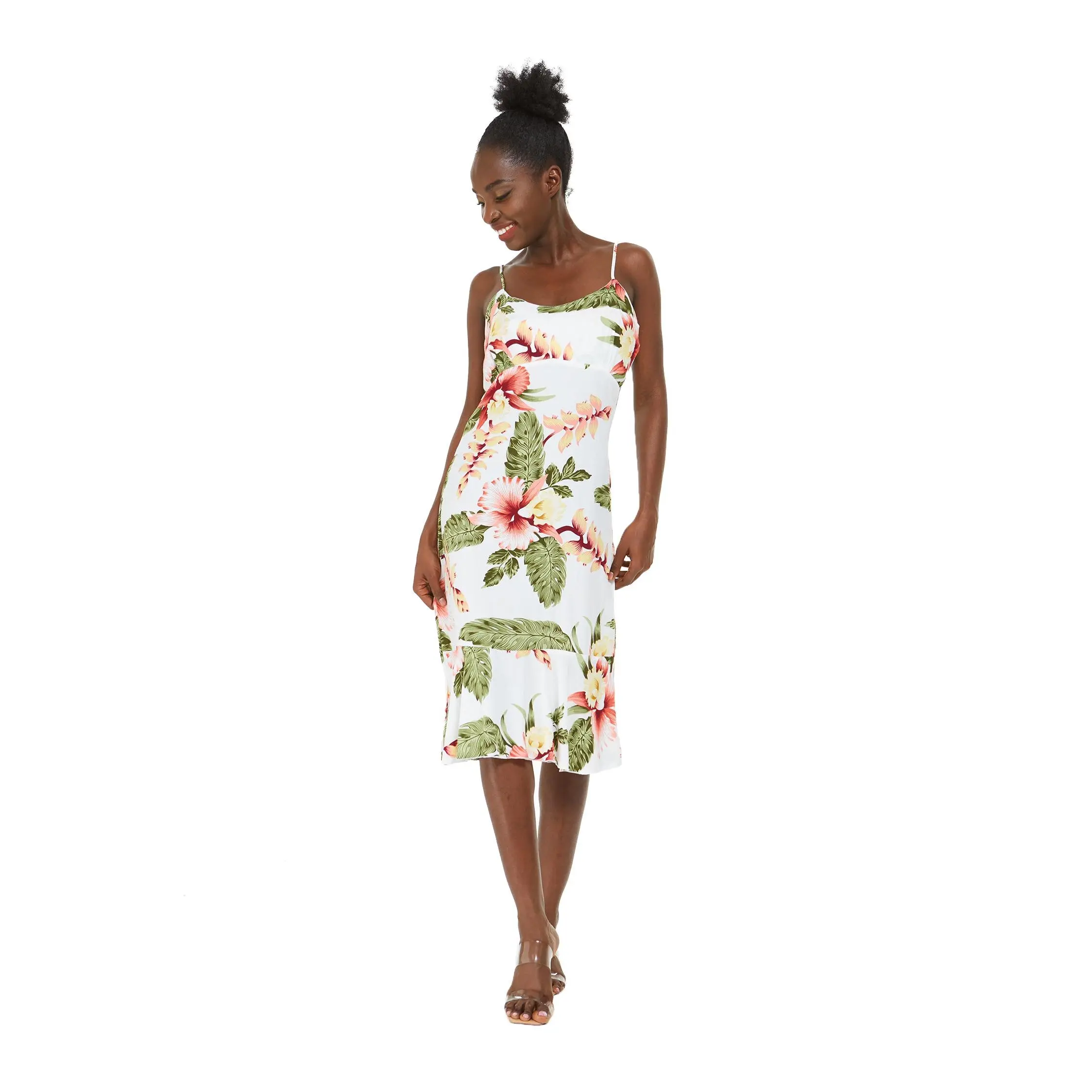 Women's Mermaid Ruffle Dress Rafelsia Cream Women's Mermaid Ruffle Dress Rafelsia Cream