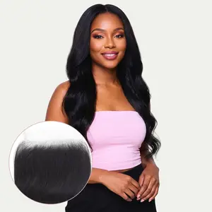 Body Wave 5x5 HD Lace Human Hair Closure - 100% Virgin Hair Soft Silky Texture Natural Movement Flawless Melt Finish Ideal for Sew-Ins & Wigs