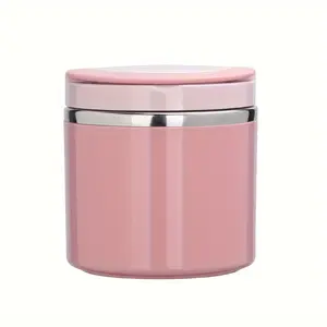 21.3oz Leakproof Stainless Steel Food Container with Handle, Bento Lunch Box Tableware, Ideal for Meal Prep & Office Workers, Portable Camping Accessory