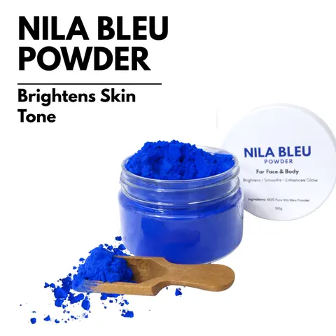 Moroccan Nila Bleu – Natural Brightening & Softening Powder Cosmetic Gentle