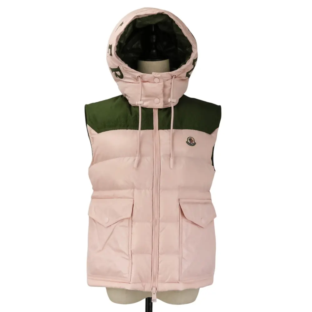 Pre-owned MONCLER Nylon Small Leather Goods BORN TO PROTECT CIBOURE Down Vest