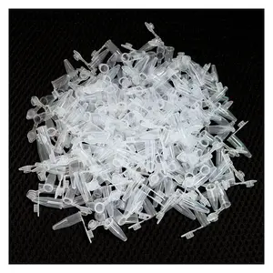 Centrifuge Tubes 200PCS 0.2 ml Clear Graduated Polypropylene Microcentrifuge Tubes Test Vials Small Bottle Container with Attached Lids