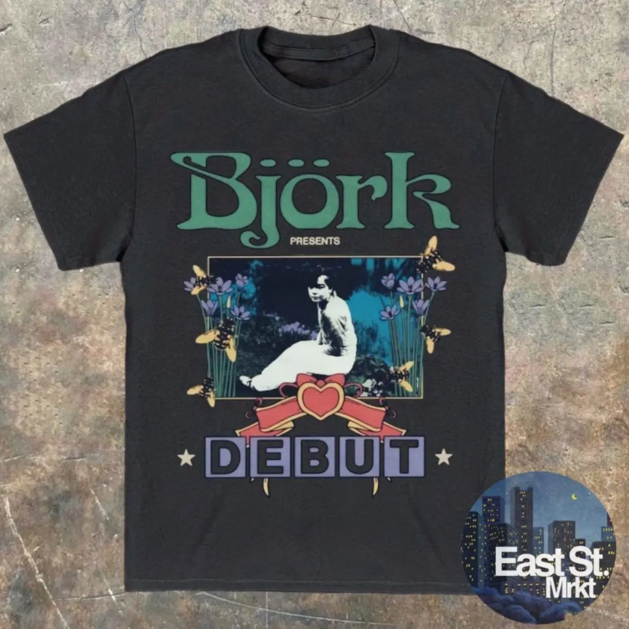 Bjork Debut Style Shirt, Vintage 90s Y2K Music Graphic Tee 