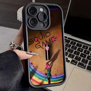S-Squids Game Phone Case for IPhone 17 Pro Max 15 Pro 14 Plus 13 12 11 XR XS Max X 16 Plus Soft TPU Back Cover