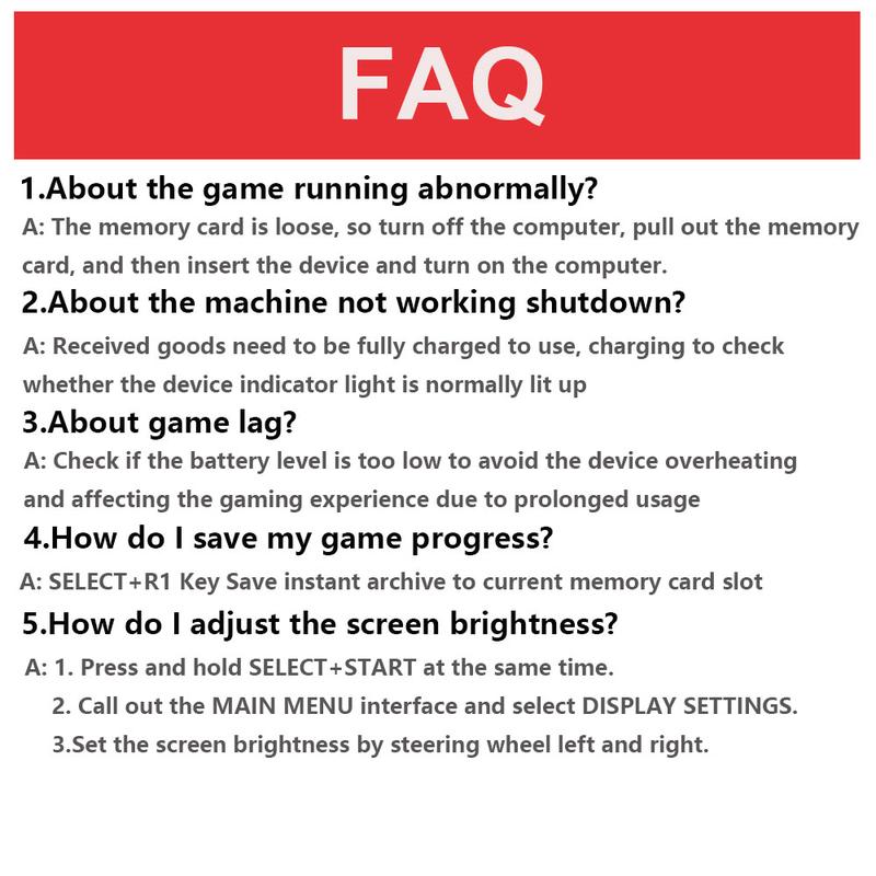 K36 Portable Retro Game Console 64G Built in 16000+ Games, 3.5-inch Screen Linux System Portable Pocket Video Player Handheld Protection