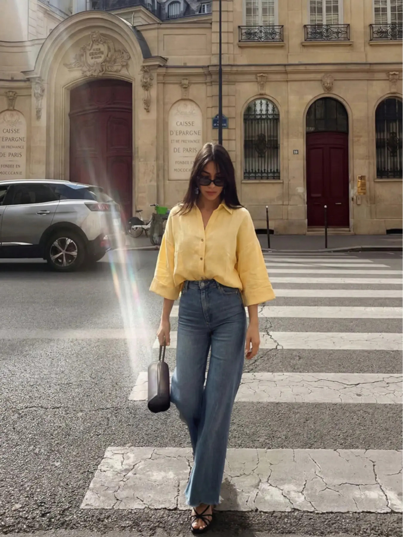 New Summer Fashion Casual Lapel Linen Blend Wide Sleeve Shirt Blouse, Cool Feeling Top, Versatile Slim Fit, Old Money Style