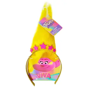 Trolls World Tour Headband with Character Wig