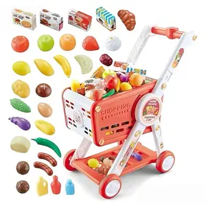 Shopping Cart Toy, Doll Pushcart, Pretend Play Supermarket, Kitchen Cooking Toys, Simulation Grocery Store, Birthday Gift