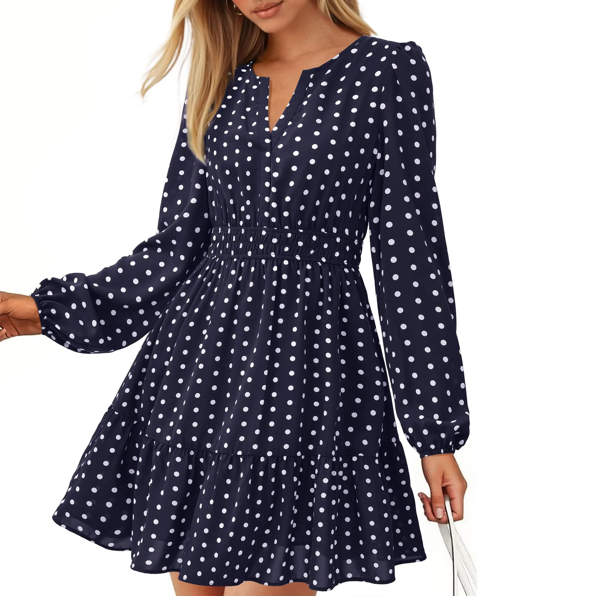 Dot Navy White