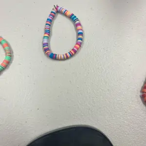 Multicolor clay bead bracelet