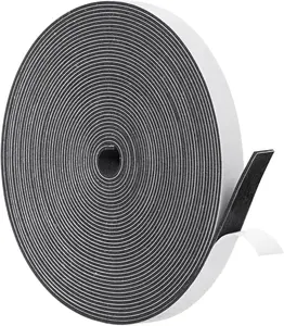 Yotache High Density Foam Tape Neoprene Weather Stripping 1/2" X1/16 for Door Insulation, Soundproofing, Rattle, Total 33 Feet Long YoTache
