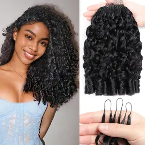 [New In]Crochet Hair Human Hair Extensions Miracle Knots Pre-Separated 50g/Pack– Knotless Boho Braids, 4-5 Packs for Full Head, Multiple Curly & Wave Textures Protective Hairstyles For Black Women Vacation Hair