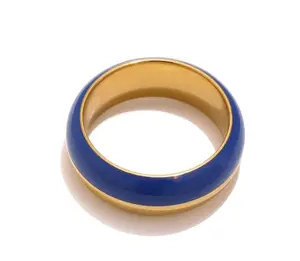 Blue Ring 18K Gold WATERPROOF