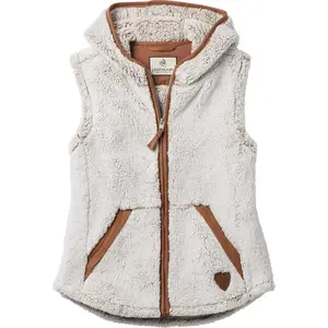 Women's Fuzzy Hide Fleece Hooded Vest