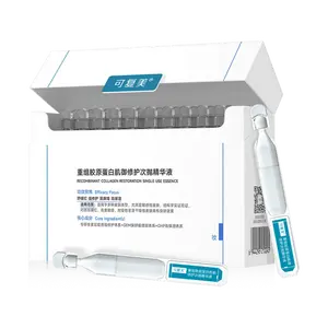 KOMFYMED Collagen Stick 2.0 - Recombinant Collagen Serum Ampoules for Post-Procedure Skin Repair, Redness Relief, Oil Control, and Intense Hydration - 30 x 1.5ml Single-Use Vials