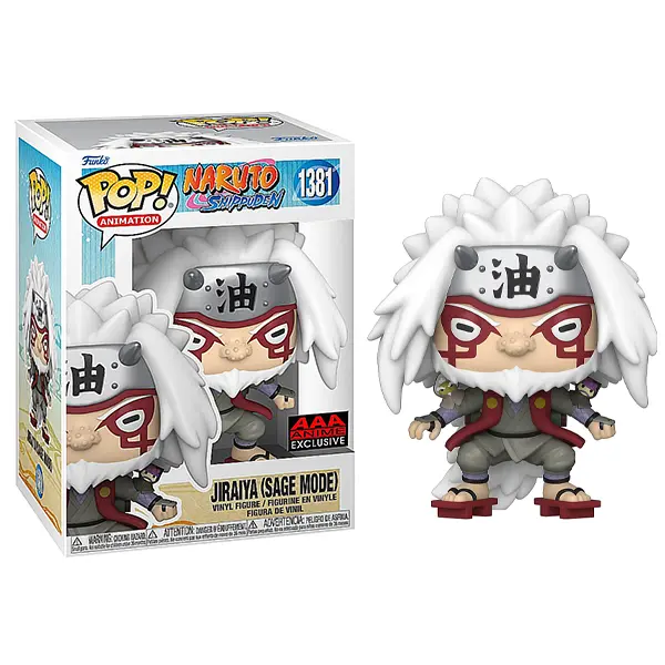 Funko Pop! Naruto Jiraiya Sage Mode #1381 - AAA Anime Exclusive Vinyl Figure with PopShield Protector, Default