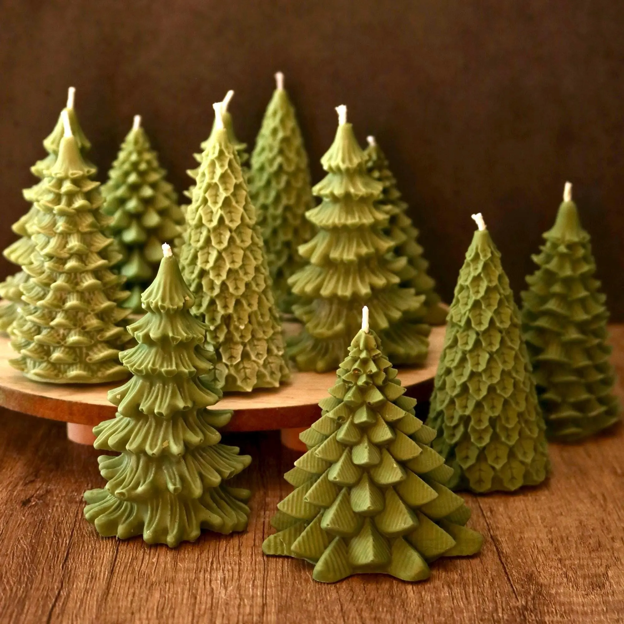 4pc Christmas Tree Candles