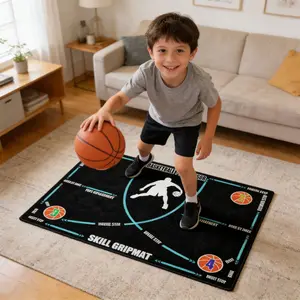 Portable basketball footwork training mat non slip and quiet improves speed and coordination suitable for home and outdoor use