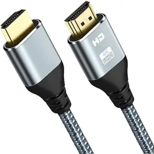 HDMI Cable 4K 25 Foot, 4K 60HZ High Speed 18 Gbps HDMI 2.0 Cable, HDR, HDCP 2.2/1.4, 3D, 2160P,1080P 28AWG HDMI Cord for UHD Samsung TV, Monitor, PS4/3, Xbox One