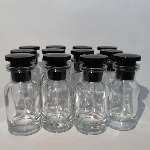 12-Piece Portable Travel Perfume Glass Bottle Set, Travel Bottles, 30ML Leak-Proof Refillable Spray Containers with Box and Vial Caps, Ideal for Samples and Gifting