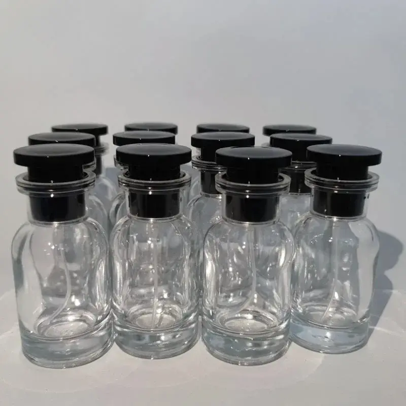 12-Piece Portable Travel Perfume Glass Bottles Set, Aroma Bottle, 30ML Leak-Proof Refillable Design Spray Containers with Box, Vial Cap, Ideal for Samples & Gifting
