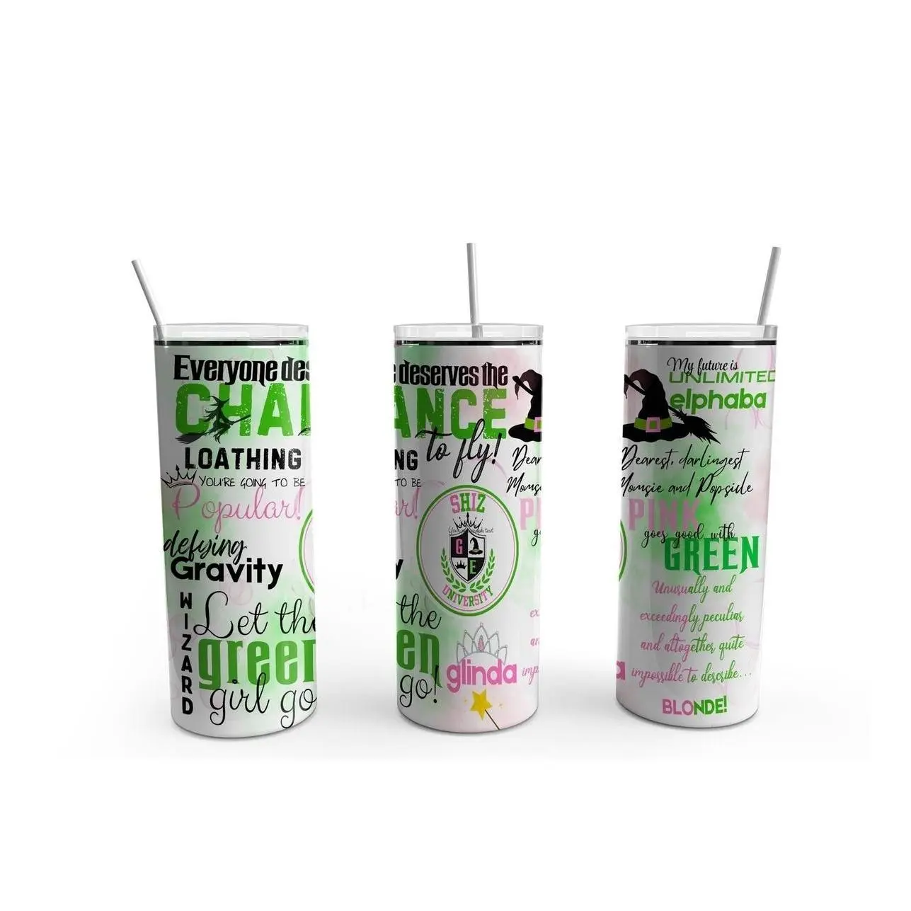 Wicked Skinny Stainless Steel Tumbler 20oz , Flip Top Add On!