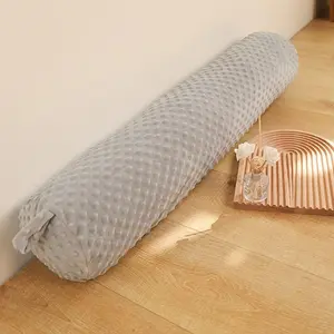 Long Bolster  Pillow with Removable Washable Cover 59IN Roll Cylinder Bolsters Pillow for , , ,  Hugging Sleeping,Grey