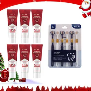 Probiotic Toothpaste & Toothbrush Set, 6 Counts Toothpaste & 6 Counts Toothbrush, Oral Care Products for Daily Use, Dental Care Products, Teeth Cleaning