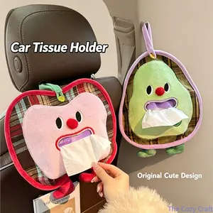Car and Home Hanging Tissue Box Holder, Fabric Napkin Bag Organizer for Car Seats, Couch, Desk, Multipurpose Reusable Storage Pouch for Living Room, Office, Vehicle outdoorfun