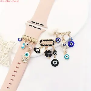 Wearable Decorative Rings, Studs and Charms Buckles for Silicone Sports Wristband Straps, Stylish Accessories for Daily and Fashion Outfits summervibes