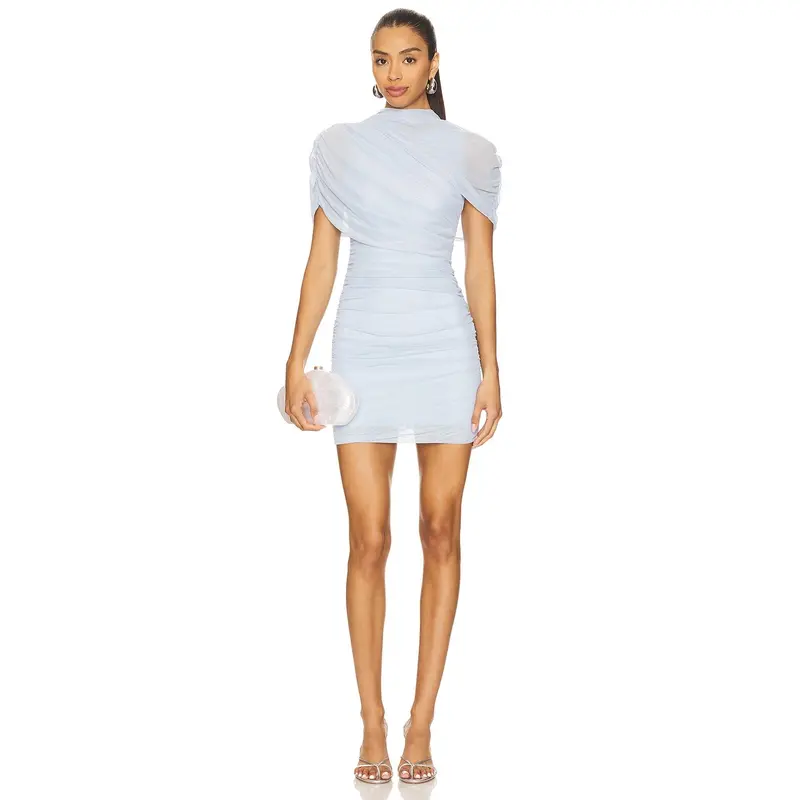 amanda uprichard fae dress english blue AMANDA UPRICHARD Fae Midi Dress