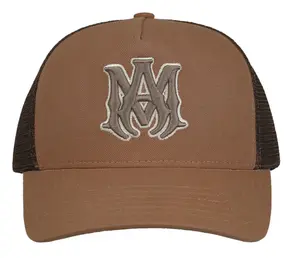 Amiri Ma Outline Trucker Hat Brown