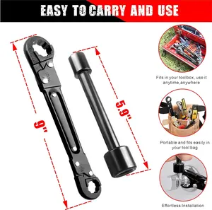 RDS SCM Premium Plumbing Tools Dual Kwik Tite Wrench Kit, Angle Stop Wrench & Plumbing Toolset for Easy Nut Installation – Portable, Durable & Heavy-Duty Hardware
