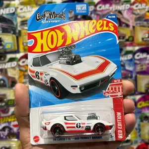 Hw Red edition Gas Monkey ‘68 Corvette diecast car 1:64 scale