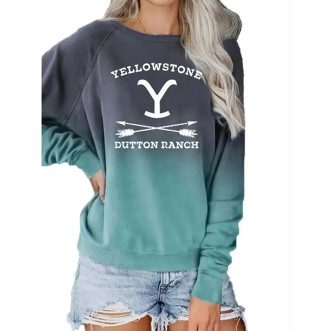 Women's 'Yellowstone Dutton Ranch' Crew Neck Sweatshirt