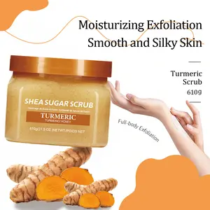 Turmeric Body Scrub - Handmade Natural Scrub For Body, Face, Hand, and Foot - Natural Skincare Body Scrub For Women - Suitable for All Skin Types (21.5 oz)