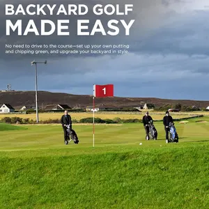 Golf Flagstick 6ft, Portable Five-Section Design for Backyard Practice Putting Green, Driving Range Golf Pin Flag Hole Cup Set, Gift Idea