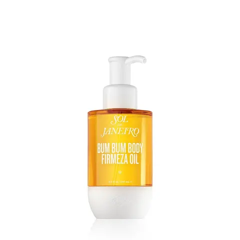 Sol de Janeiro Bum Bum Firmeza Daily Wellness Body & Massage Oil - Iconic Pistachio, Salted Caramel & Vanilla Scented Body Oil, Selfcare Conditioning Option, Depuffs Skin, Firming, Fast-Absorbing, Stretch Mark Support, Deep Nourishment
