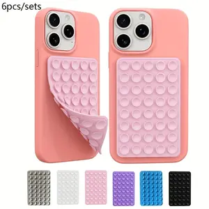 Cute Girl Version Octobudy Phone Stand, 2-In-1 Design, Dual Suction Cup Sticky Gel, iPhone Silicone Case Protector Reusable Accessory