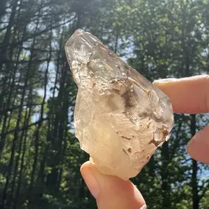 Brazilian Smoky Elestial Crystal for Grounding Energy